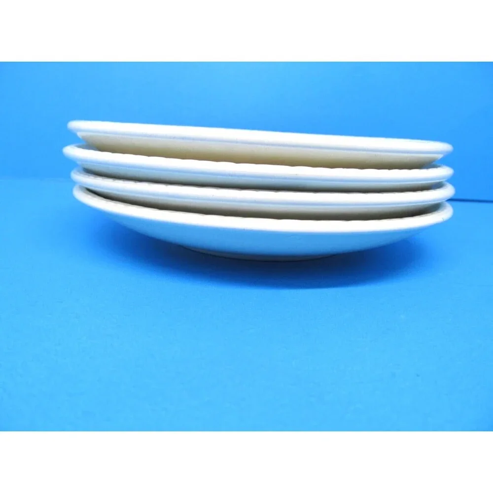 Wedgwood Etruria And Barlaston Set Of 4 Cream Color Saucers Only No Cups